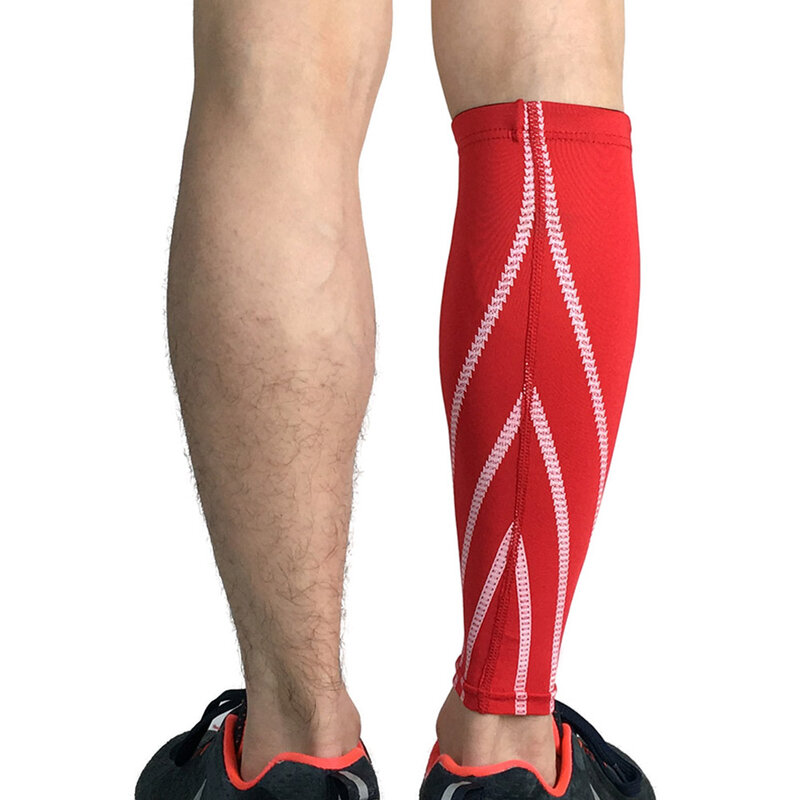 Esportes perna de bezerro cinta compressão elástica perna manga apoio basquete corrida spslf0043