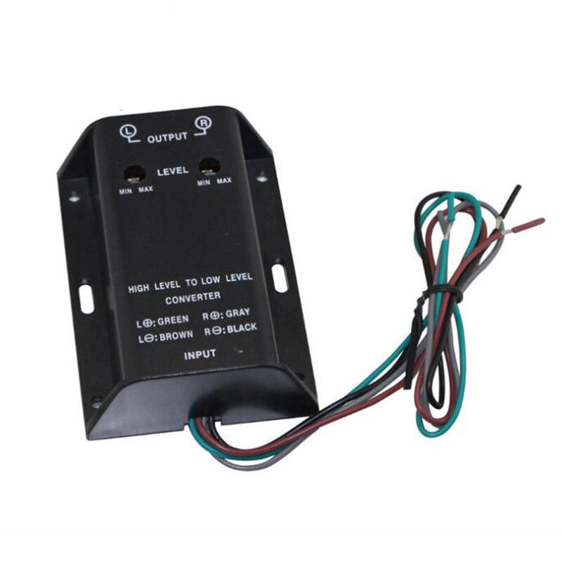 Car Audio RCA Lautsprecher Konverter Adapter High-to-Low-Level-Ausgang Bass Audio Adapter Kabel verstärker