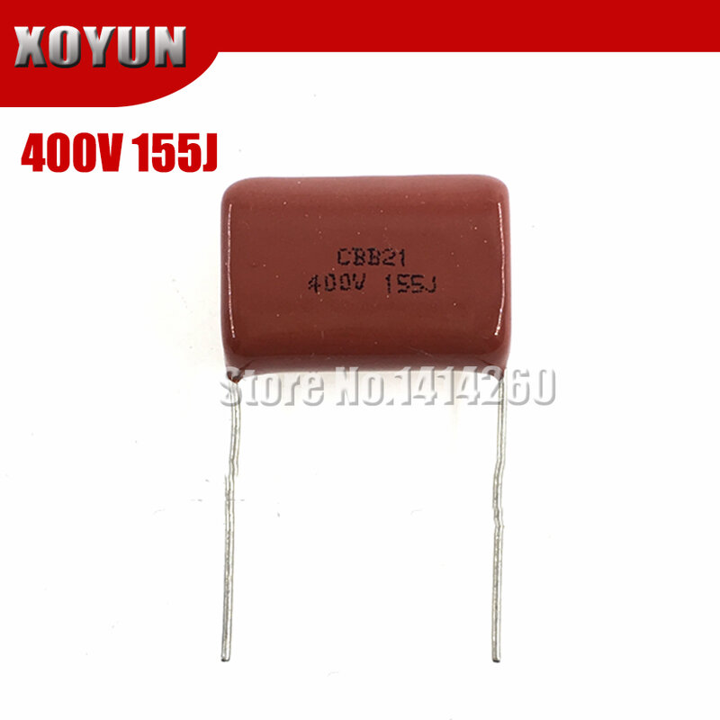 10PCS 400V155J 1.5UF Pitch 20MM 400V 155 1500nf CBB Polypropylene film capacitor