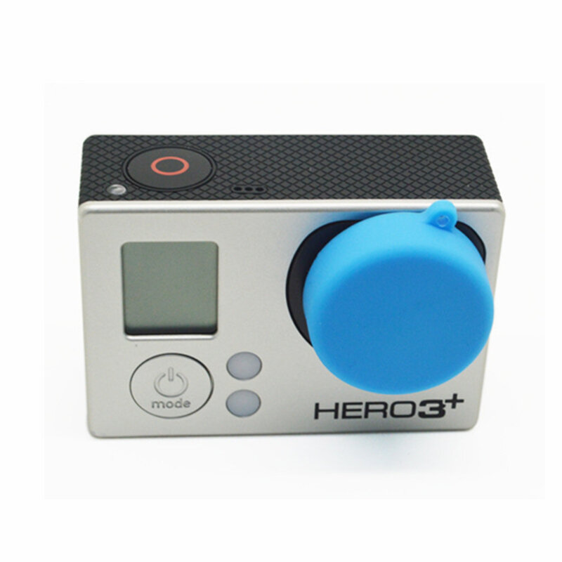 Orbmart-capa protetora de silicone lente para gopro hero 4 3 + 3, esportes câmera acessórios