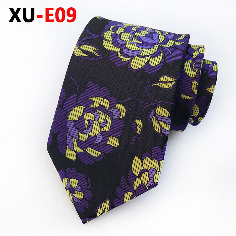 Brązowe beżowe kwiatowe krawaty jedwabne ręcznie robione ślubne modne klasyczne męskie akcesoria krawieckie