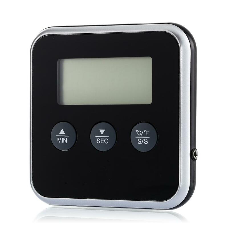 Professionnel LCD thermomètre numérique minuterie sonde à distance four cuisine viande Barbecue bbq cuisson alimentaire thermomètre avec sonde