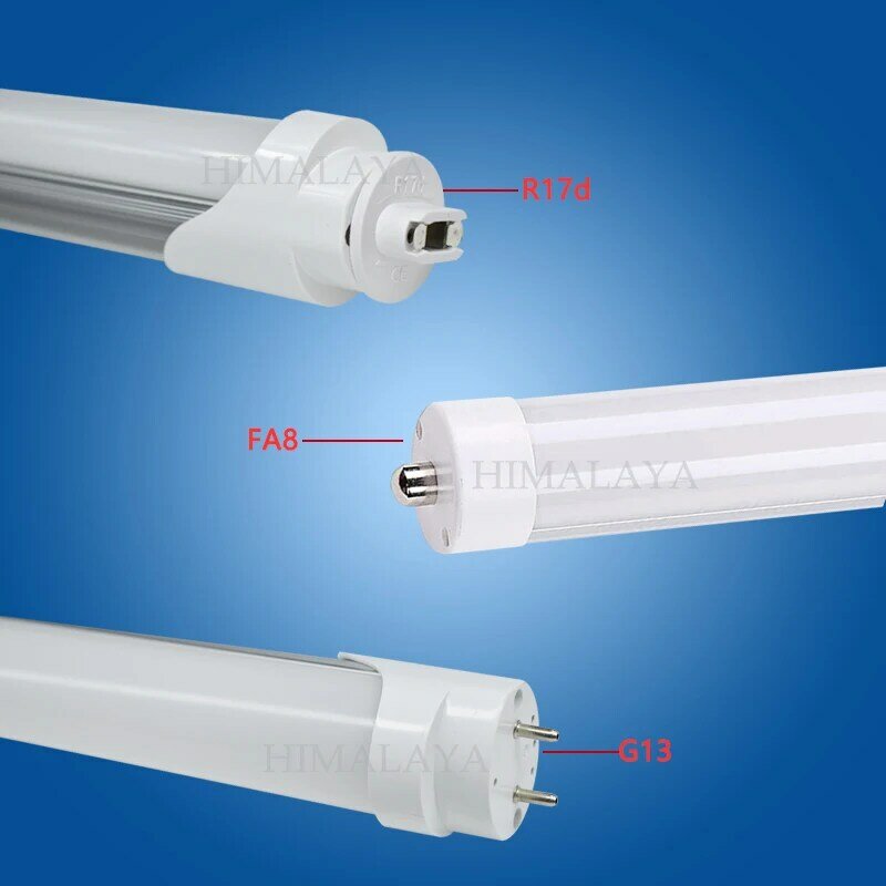 Toika-tubo de luz LED de un solo pin, 80 piezas, 40W, 2,4 m, 8 pies, R17D T8, 2400mm, alto brillo, 25LM/PC192led/PC, 4800LM