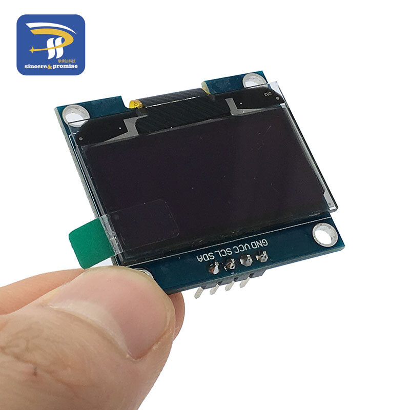 OLED LCD LED 디스플레이 모듈 아두이노 IIC I2C 통신용, 화이트 및 블루 컬러, 1.3 인치, 128x64, 1.3 인치, 1 개