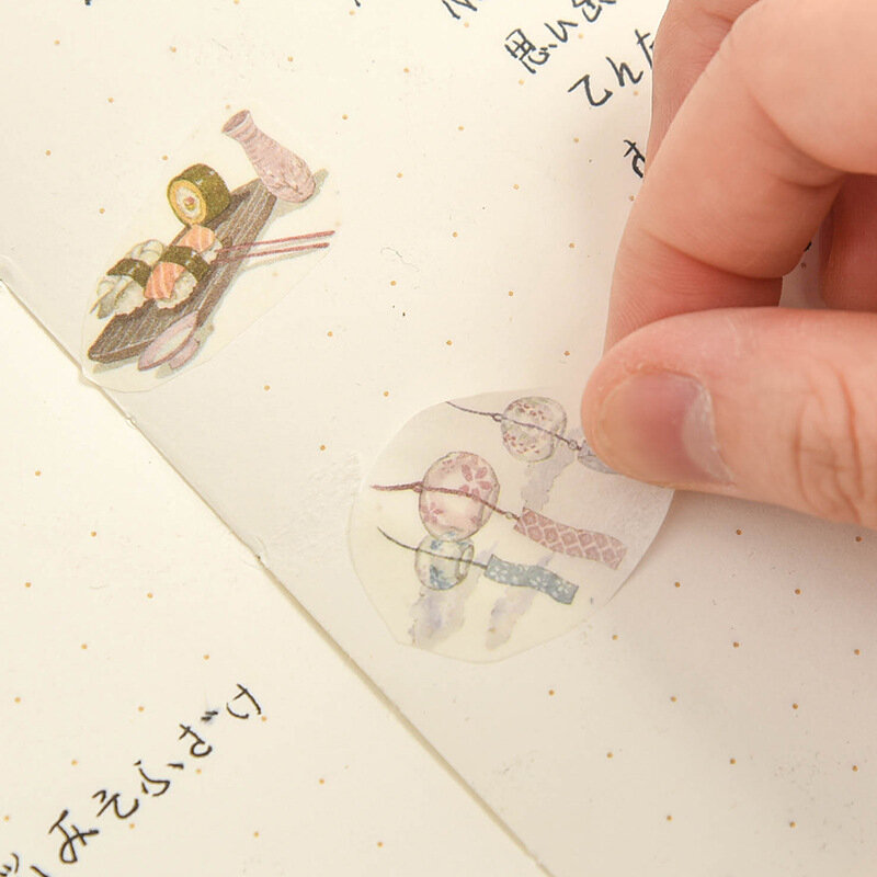 Cinta de Papel Washi en caja, serie de cinco reinos, Chino/japonés/Tailandia/indio/Europa, decoración creativa Diy, pegatina de cuaderno de bocetos