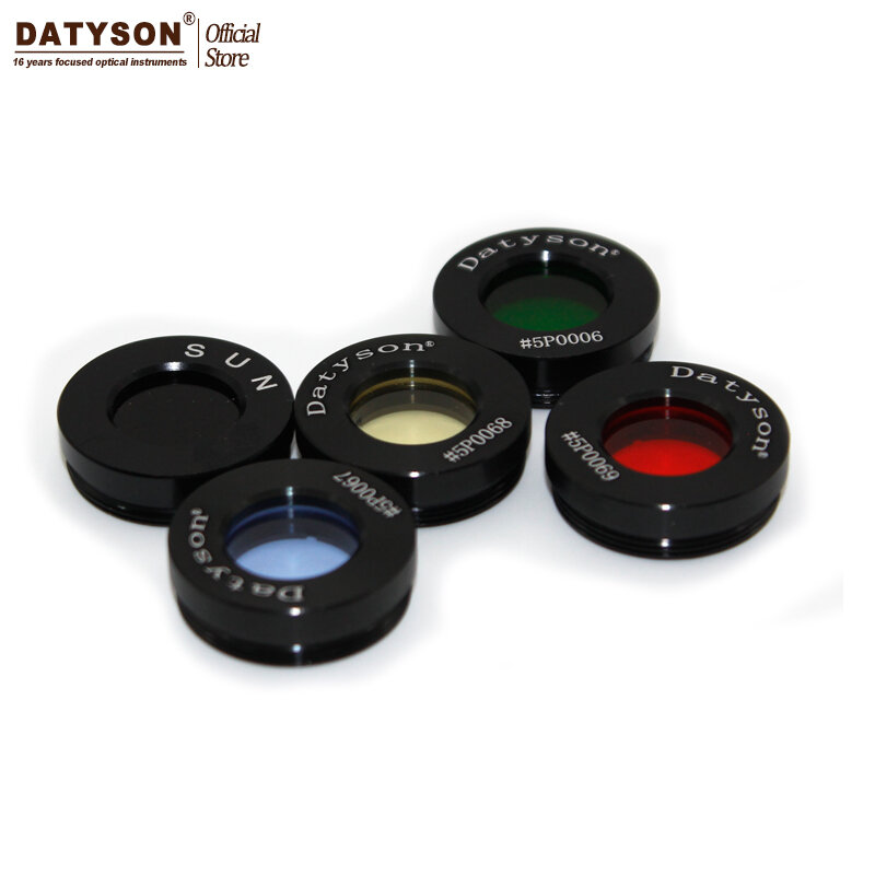 Datyson Standard 0.965inch Eyepiece Filter Kit Colorful Optical Glass Telescope Eyepiece Accessories