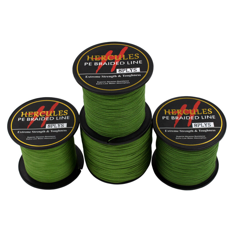 Hercules 8 Strands PE Braided Fishing Line Saltwater Fishing Weave Extreme Super Strong Super Power Casting 100M
