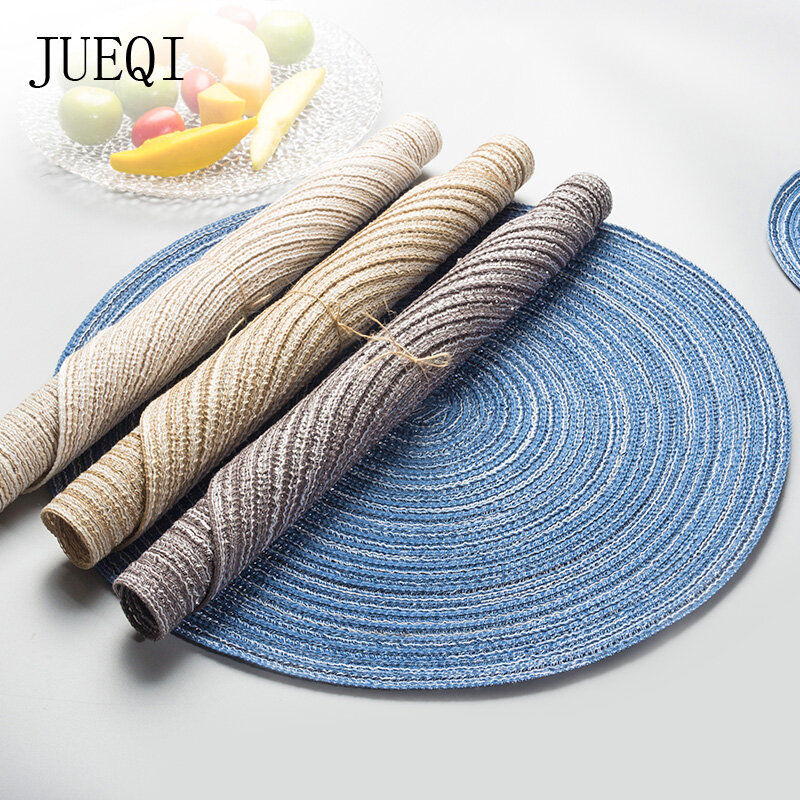 JueQi 1 stücke Sets PVC Tischset Bar Matte Platte Matte Tisch Matte Set Küche Heißer Pads