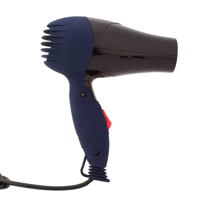Secador de pelo con mango plegable, soplador de pelo de poco ruido con enchufe europeo de 1500W para el hogar y viajes al aire libre