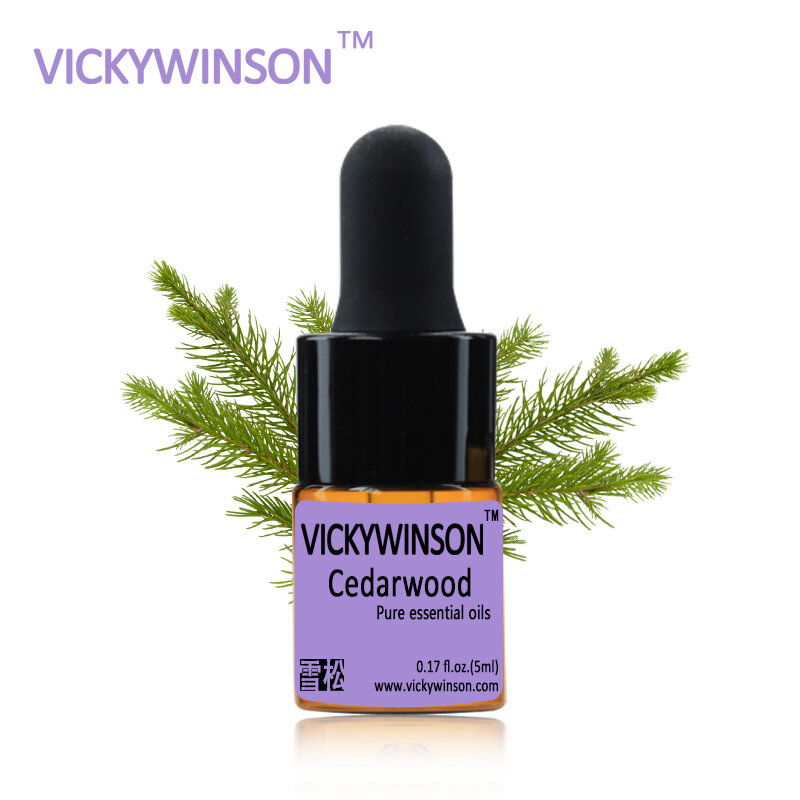 Cedarwood-aceite esencial para el cuidado de la piel, aceites de cedro blanqueadores, hidratante profunda, manchas, difusores de aromaterapia, 5ml