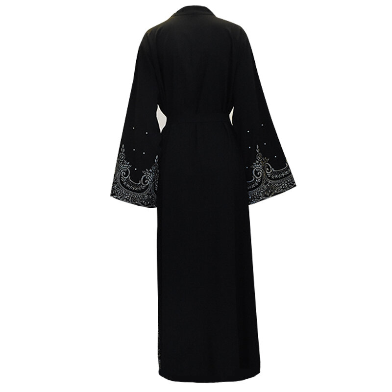 Caftán Abaya Kimono de Dubái para mujer, cárdigan musulmán, vestido de Hijab, bata para mujer, caftán marroquí, ropa islámica de catar