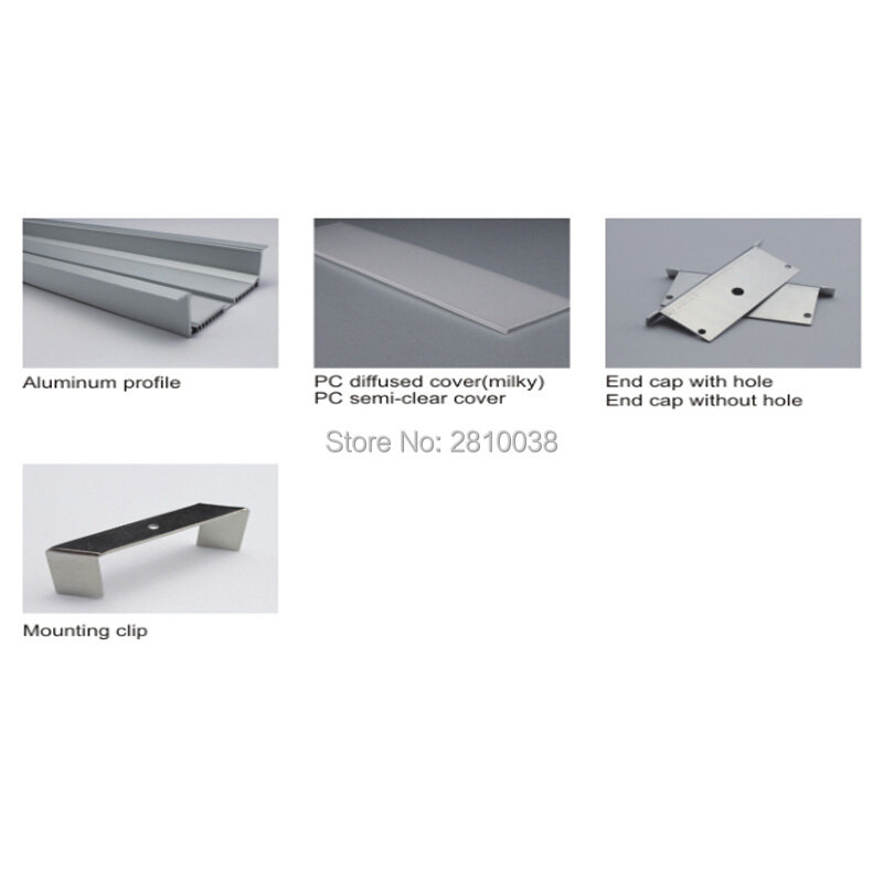 Conjuntos 30X2 m/Lot T3-T5 90 temperado alumínio led habitação perfil mm de largura T led extrusões de alumínio para a lâmpada do teto embutido