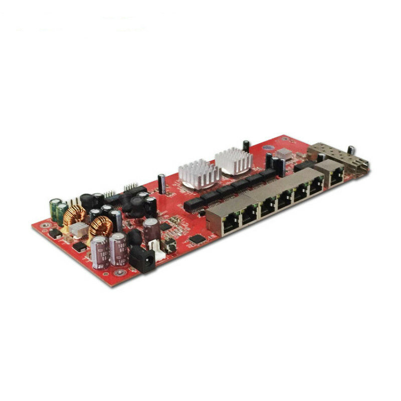 OEM/ODM 9 port gigabit SFP schalter modul unterstützung AF/ZU 10/100/100 0 Mbps