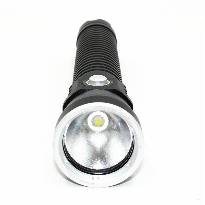Chống Thấm Nước XHP50 LED Đèn Pin Lặn Dưới Nước Lặn Lặn Sáng Mạnh Đèn Pin Đèn + 2X26650 Pin + Sạc