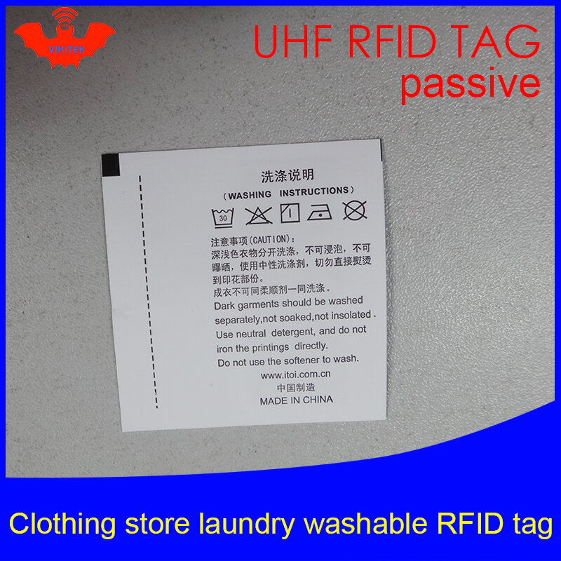 UHF RFID علامة الغسيل الملابس قابل للغسل للطباعة العلامات 915 868 860-960M Impinj مونزا R6 EPC Gen2 6C الذكية بطاقة السلبي RFID الكلمات