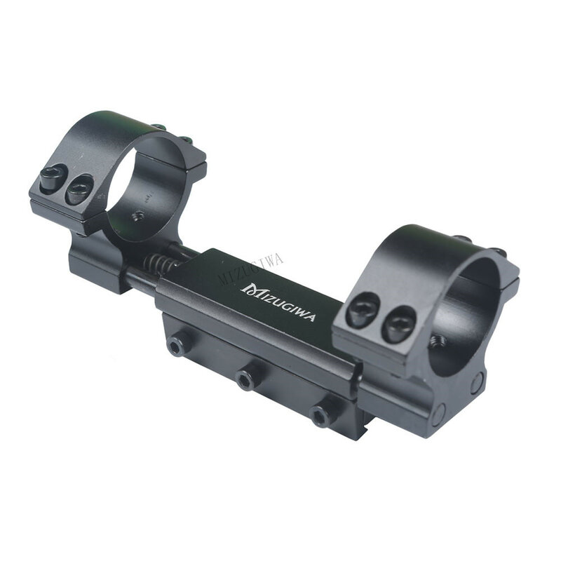 Monture de lunette de tir zéro recul, montage mobile avec anneaux 25,4mm/30mm et goupille de butée, adapté au rail Dovetail, Weaver et Picatinny de 11 mm, sans logo
