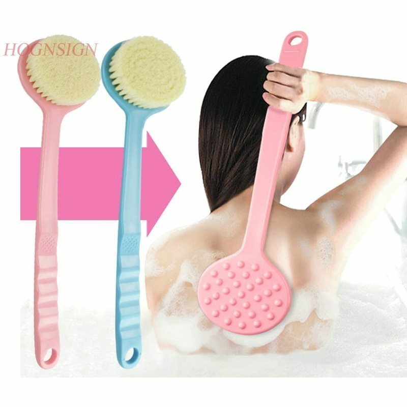 Brosse de bain à cheveux doux, masseur corporel, longue poignée, éponge pour le dos, bain, boule de douche pour adulte, nettoyage, artefact de détente anti-Stress