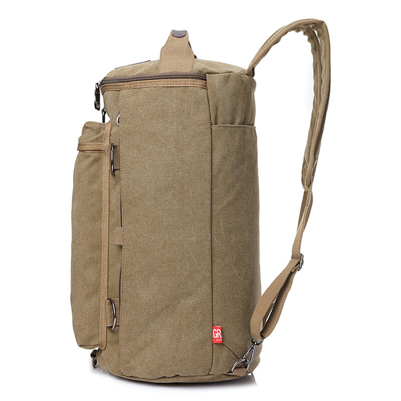 Vintage Men Travel Bag Large Capacity Travel Duffle Rucksack Male Carry on Luggage Storage Bucket Shoulder Bags for Trip XA86ZC