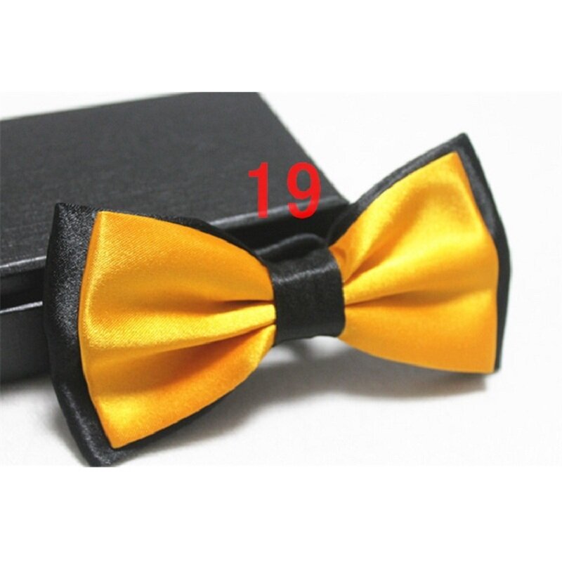 Mode Satin Bogen Krawatten für Männer Bowtie Hochzeit Erwachsene Business Krawatte Schmetterling