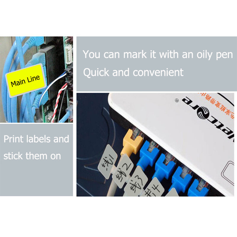 100 pz Easy Mark 4*150mm fascette in Nylon etichette Tag fascette in plastica marcatori etichetta per cavi fascette autobloccanti