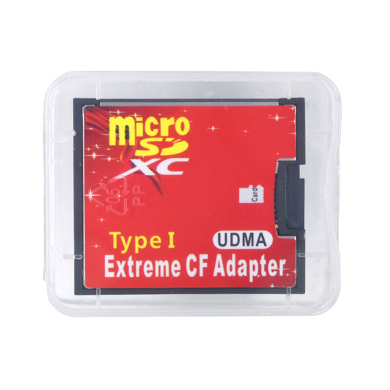 TISHRIC Micro SD TF do karta CF Adapter do MicroSD/HC do Compact Flash typu I czytnik kart pamięci konwerter do kamery