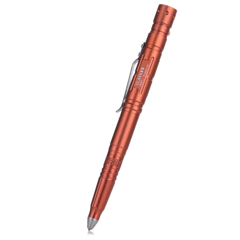 LAIX Self Defense Tactical Pen EDC Survival Tool w/ Tungsten Steel Emergency Glass Breaker LED Flashlight/ Cutting Knife/2refill