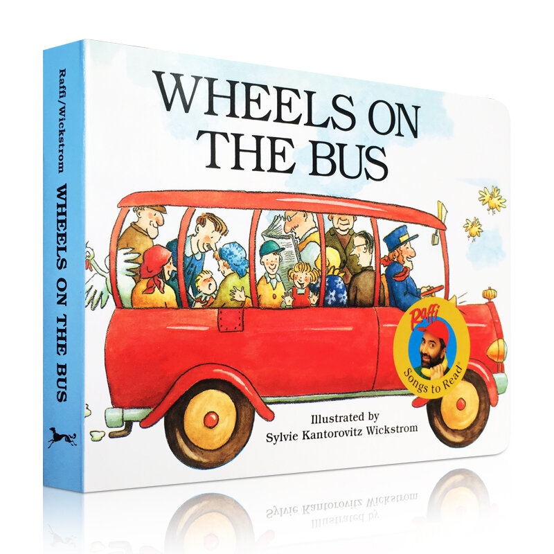 Libros más vendidos con ruedas en el autobús, canciones para leer libros de imágenes en inglés para niños, regalo para bebés