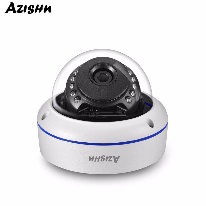 AZISHN-풀 HD 5MP 2560*1920 AHD 보안 카메라 파손 방지 감시 금속 방수 야외 CCTV 야간 투시경 돔 캠
