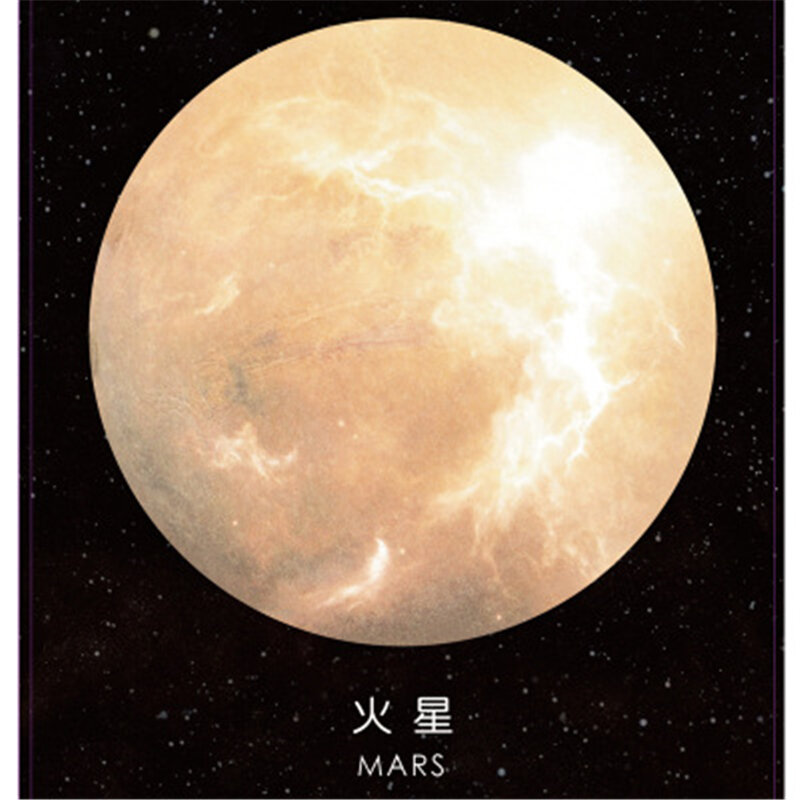 لطيف Kawaii ورقة لزجة مذكرة الوسادة الإبداعية الفضاء كوكب ملاحظة للأطفال هدية القرطاسية الكورية