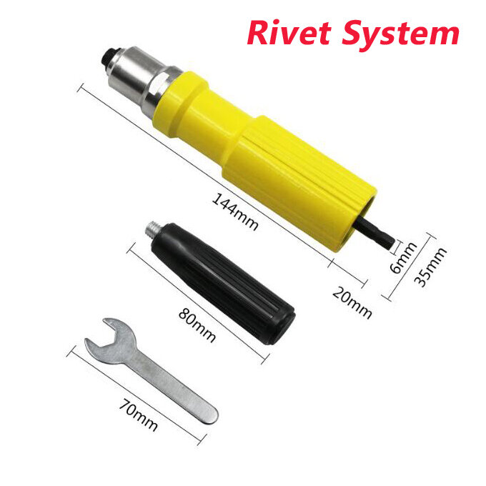 3.2mm Electric Riveter Adapter Drill Attachment
