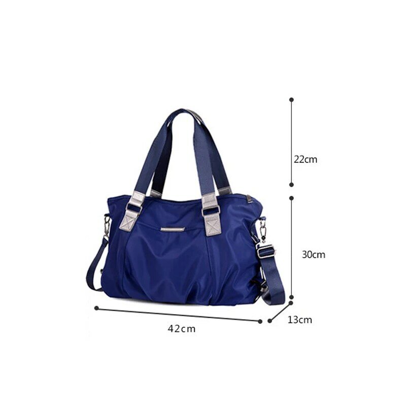 Bolsa de viaje de gran capacidad para mujer, bolso de mano Oxford, informal, para equipaje, PT1239