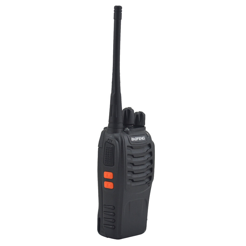 2 pz/lotto BF-888S baofeng walkie talkie 888s UHF 400-470MHz radio bidirezionale portatile a 16 canali con auricolare bf888s ricetrasmettitore