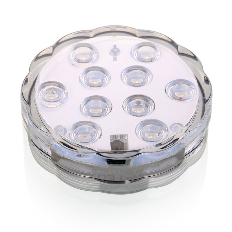 4 Stuks * Dompelpompen 10Leds Waterdichte Licht Rgb Voor Vaas Wedding Party Aquarium Decors + Remote