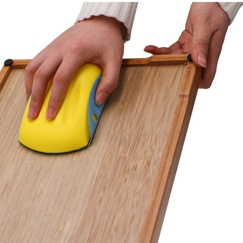 6 Inch Hand Sanding Block for Hook & Loop Sandpaper Hand Pad Polishing Pad Abrasive Tools
