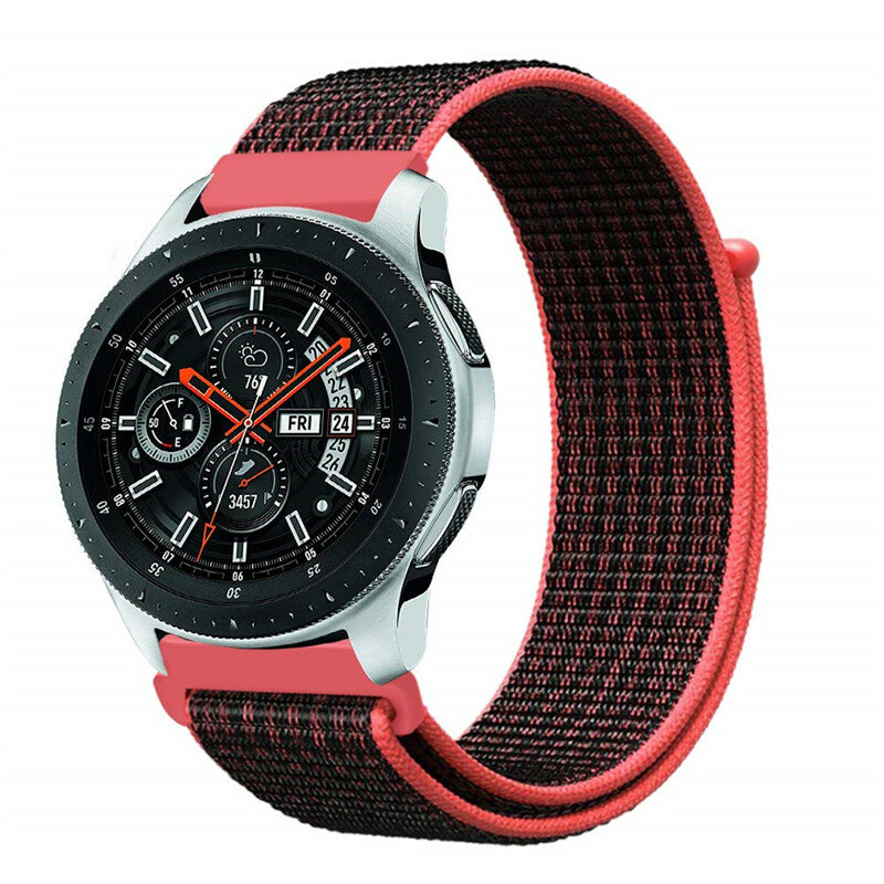 For Samsung Galaxy Watch 46mm/Gear S3 Frontier Classic Smartwatch 22mm 20mm Lightweight Nylon Replacement Sport Loop Wrist Strap