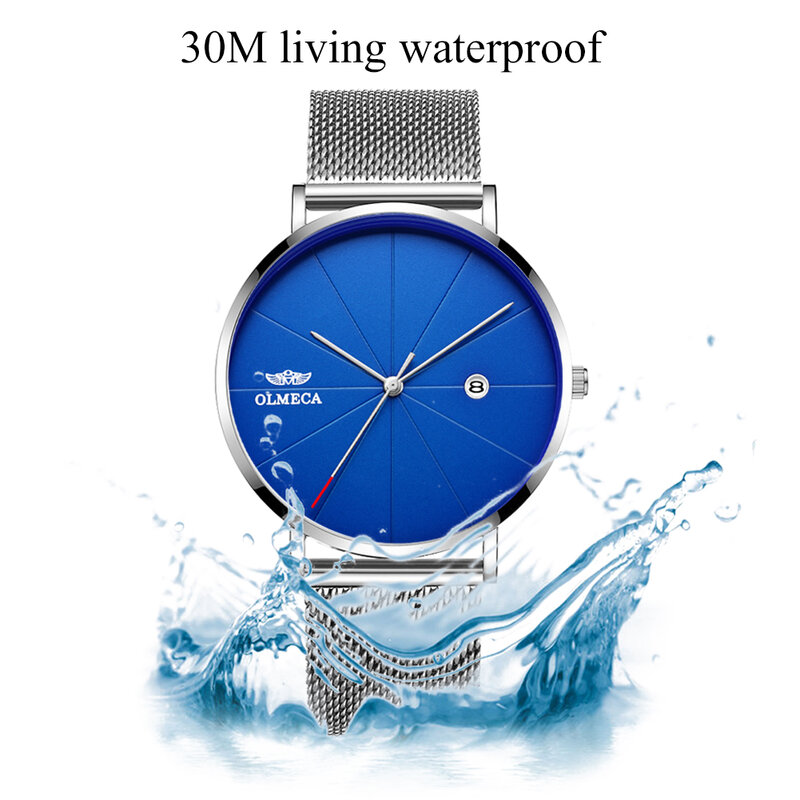 Men Watches Brand Luxury Business Male Quartz Man Watch Casual Ultra Thin Steel Waterproof Watch For Men Clock Relogio Masculino