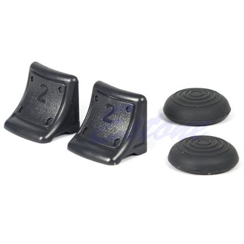 Dual Triggers Bonus Silicone Thumb Grip Caps Cover 4in1 Set For PS3 Controller