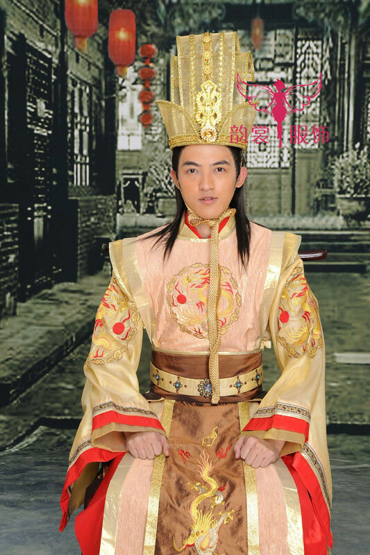 Alte Chinesische Foto Haus Verwenden oder Bühne Leistung Kaiser der Hut