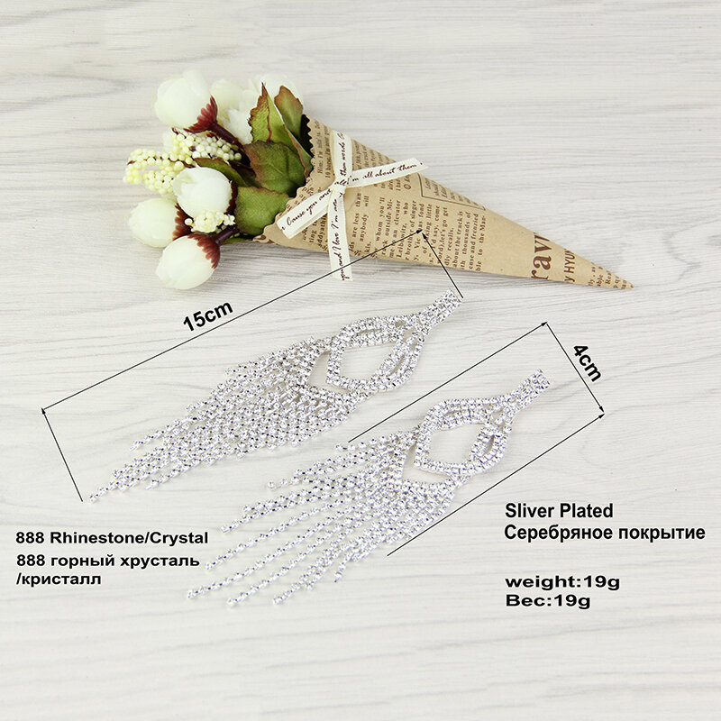 YIZILI-pendientes con borlas de cristal para mujer, aretes colgantes de estilo étnico, regalo de boda, E022, 2020