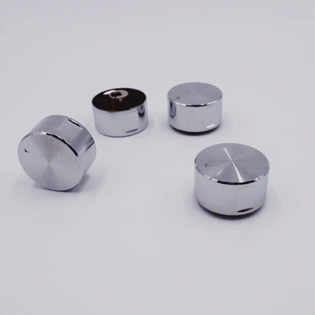 4pcs High quality Rotary switch gas stove parts stove gas stove knob stainless steel round knob Knob for gas stove