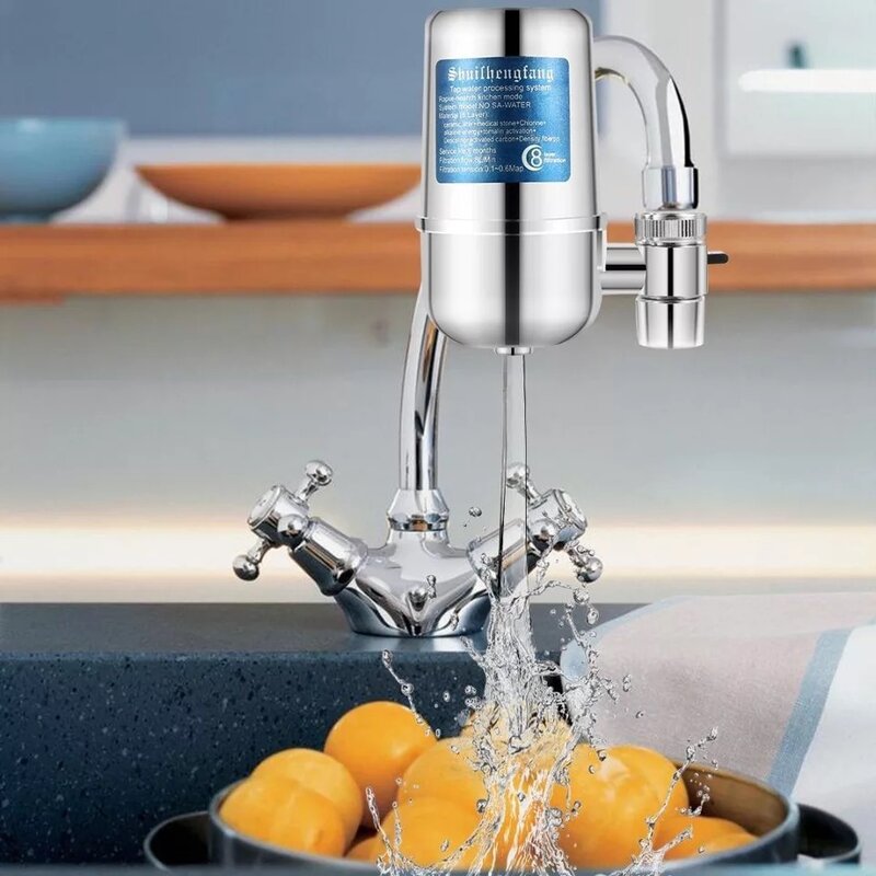 Remove sujeiras de água, água e eletrólitos, purificador de água doméstico torneira cozinha filtro de água fácil de instalar