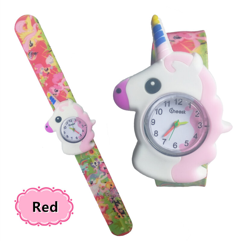 Crianças relógio dos desenhos animados relógio de cavalo estudantes relógio analógico dial relógios de quartzo crianças relógios de pulso para meninos meninas presentes de natal do bebê