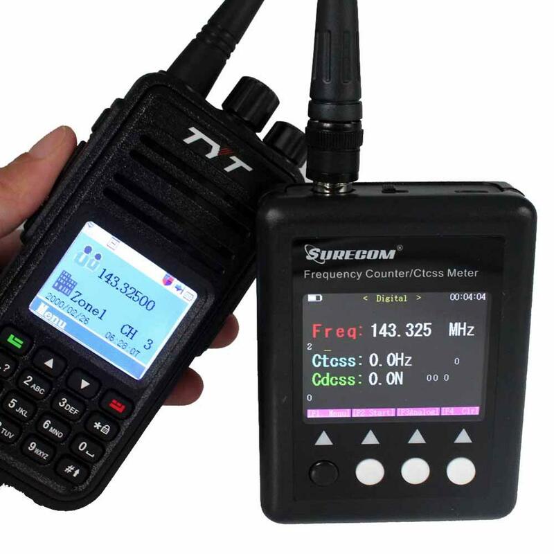 Frequenz meter SURECOM SF-401 plus Frequenz Zähler 27Mhz-3000Mhz Radio Tragbare Frequenz meter mit CTCCSS/DCS decoder