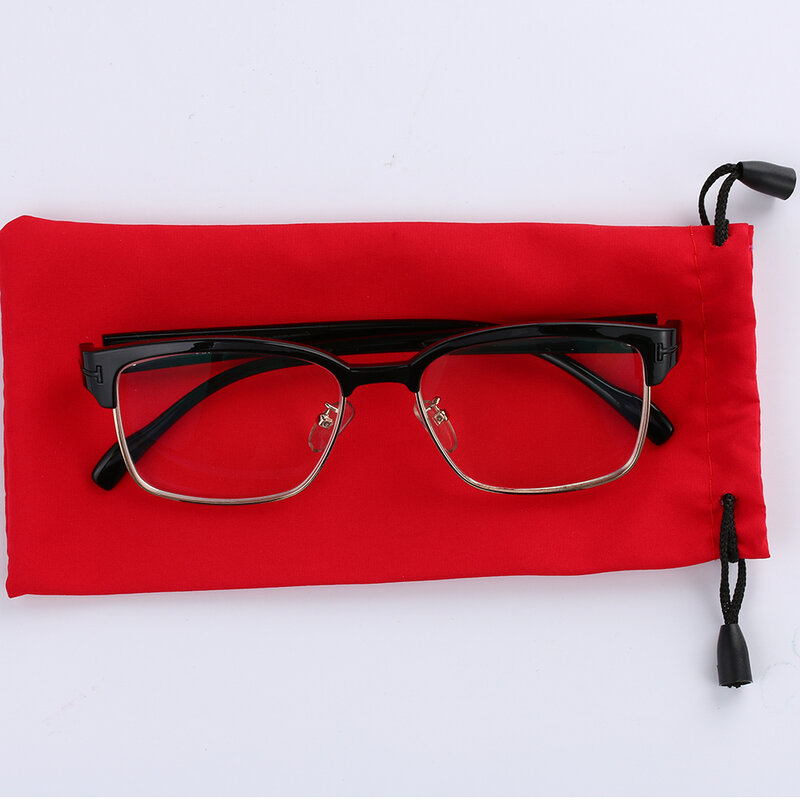 5 sztuk miękka okulary wodoodporne torba sznurkiem okulary niekurzące się Case kieszonkowe okulary sakiewka materiałowa akcesoria do okularów