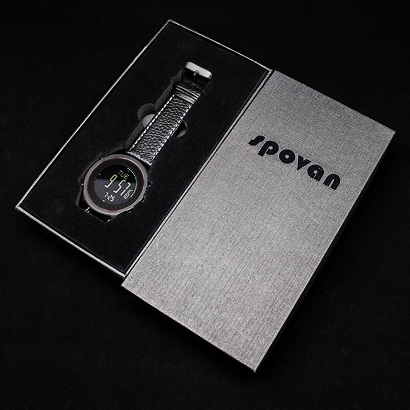10 stylów SPOVAN 70g Ultra cienki Sport biznes zegarek dla mężczyzn kobiet prawdziwy skórzany silikonowy pasek do zegarków, poza darmowa pasek prezent
