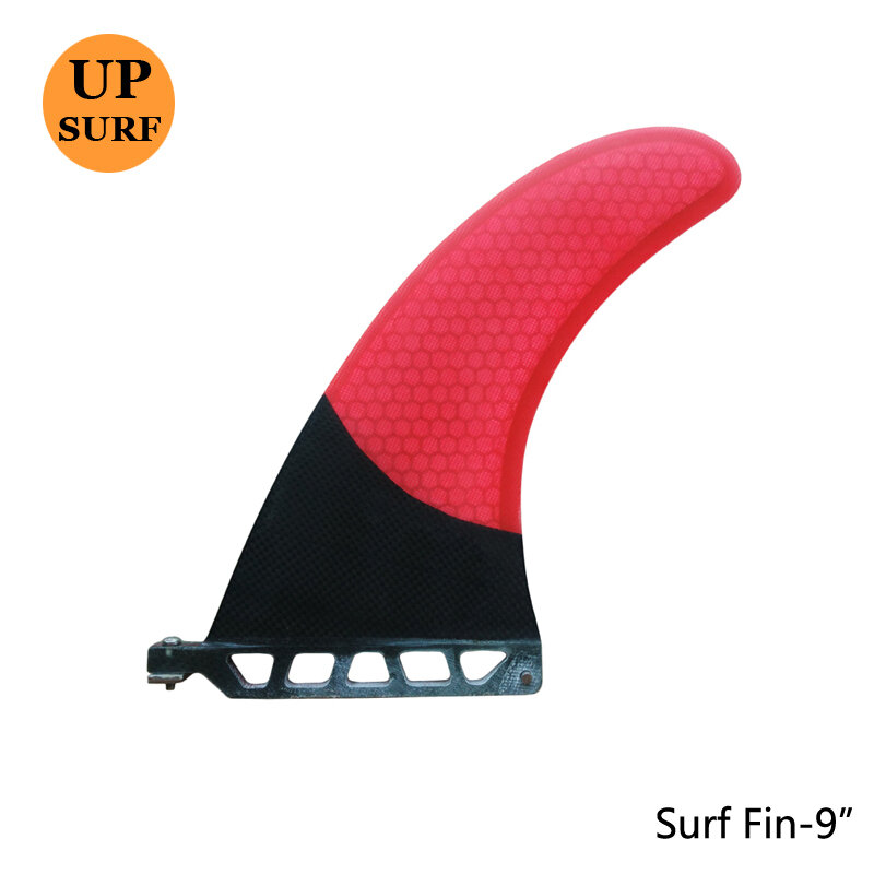 1PC Surfboard Fin 6 "7" 8 "9" ความยาวกระดานโต้คลื่นครีบกลางLongboardเดียวครีบสูงขายไฟเบอร์กลาสFin