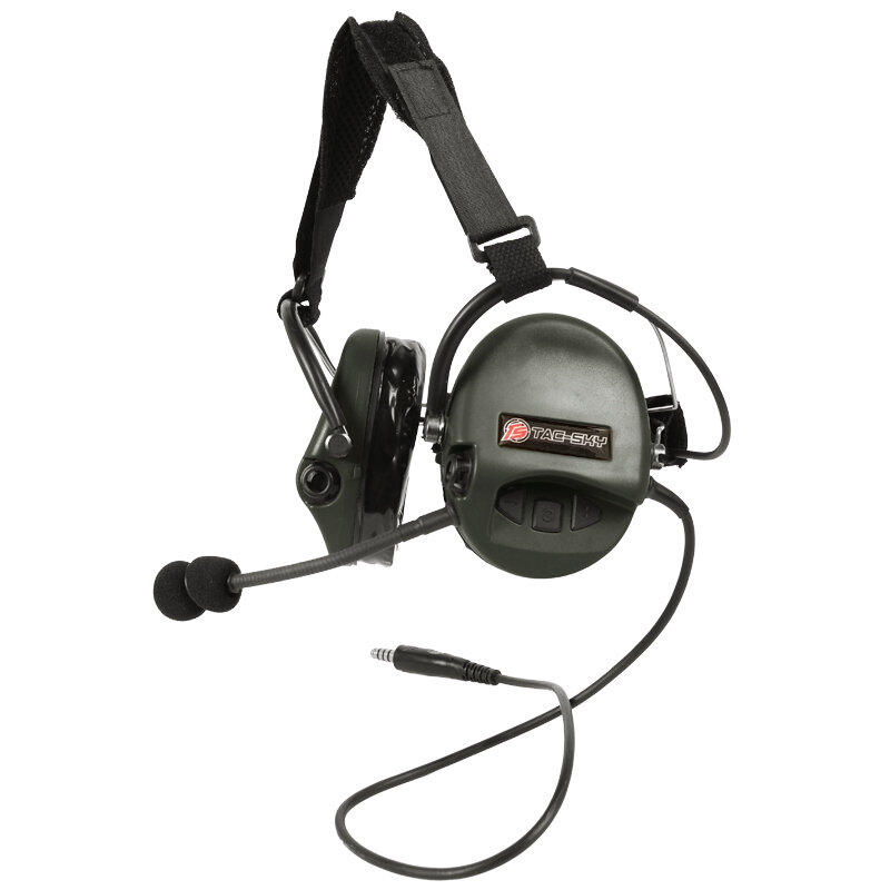 TAC-SKY TCI LIBERATOR II SORDIN 실리콘 귀마개 버전, 소음 감소 픽업 헤드셋-FG