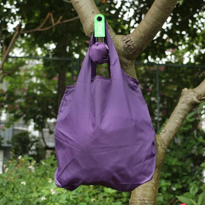 جولة الكرة مرونة القطن حقيبة تسوق طوي حمل قابلة لإعادة الاستخدام المحمولة الكتف للطي الحقيبة حقائب الطباعة