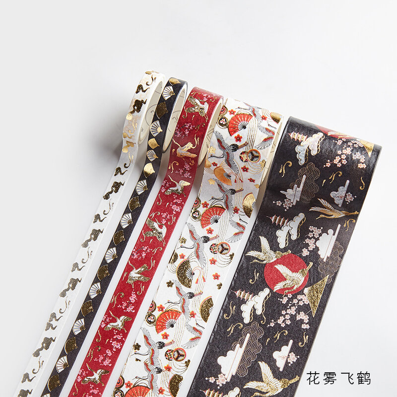 Conjunto de fita de washi, adesivo de decoração vintage e frescor para notebook e diário diy