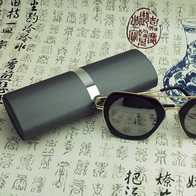 Leather Glasses Case For men Waterproof Hard Frame Eyeglass Case Women Reading Glasses Box Multicolor Spectacle Cases